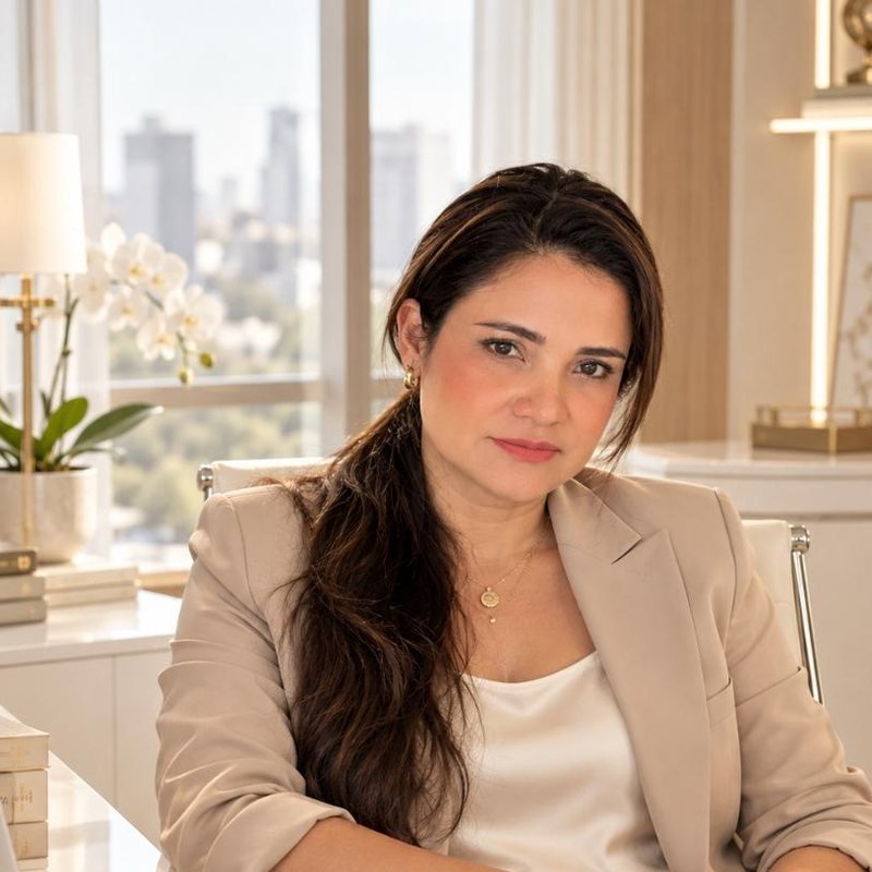 Dra. Ocieny Gonzaga Guimarães no consultório da Clínica Eva Vitta, em Chapecó (SC)